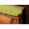 Vintage Genuine Goat Leather Brown Men's Laptop Shoulder Messenger Satchel Bag