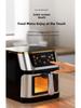 Smart Stainless Steel Air Fryer with Visual Display - Large Capacity, US Standard