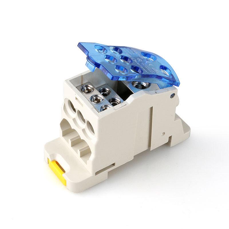 UK Short-Circuit Wire Junction Box: Flame-Retardant, Rail-Mounted Quick Connection Terminal