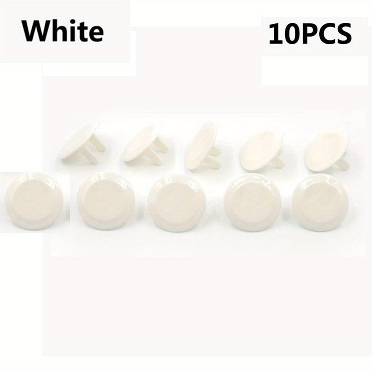 

10pcs Clear White Electric Safety Cap for Kids - Protects Against Intersections and Accidents белый