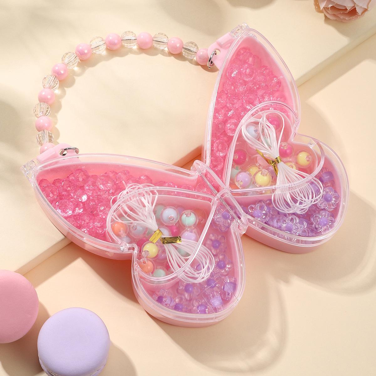 

Детский набор для изготовления браслетов и ожерелий из бусин своими руками: Полный комплект с принадлежностями 21.5×15 cm