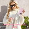 Funda tipo cartera de cuero con diseño de rejilla 3D y correa de lujo, soporte para libro para iPhone 17 16 15 Pro Max Samsung S25 S24 Plus A17 A16, para chicas, ranura magnética para tarjetas, tapa abatible
