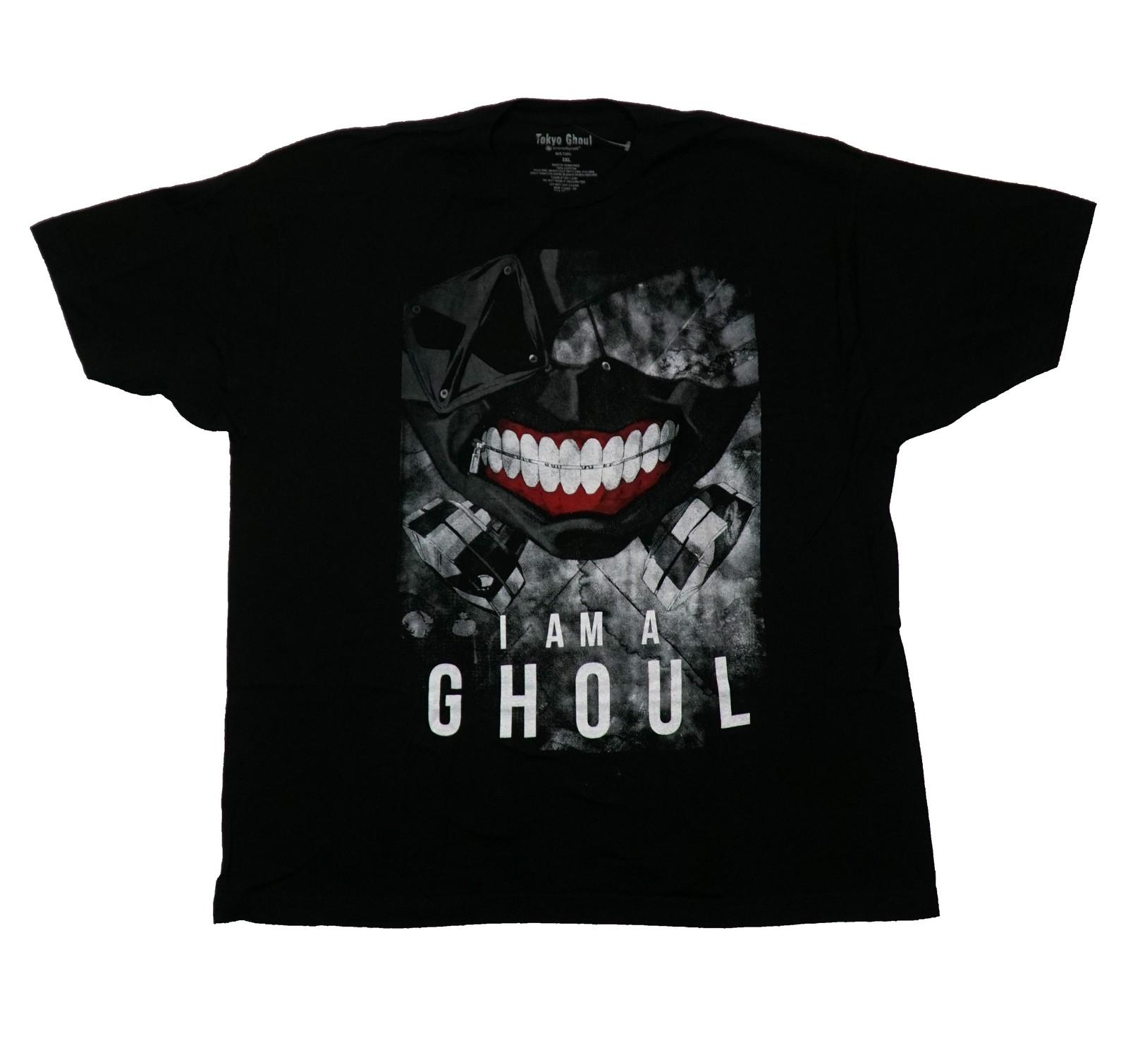 Tokyo Ghoul New Adult T-Shirt - I Am A Ghoul Face Image M