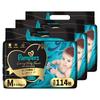 Pampers Luxury Silky Touch Diapers Tape Size M 114 Diapers Diapers X 3 (6-11kg) - Type, - (38 Packs) [Case]