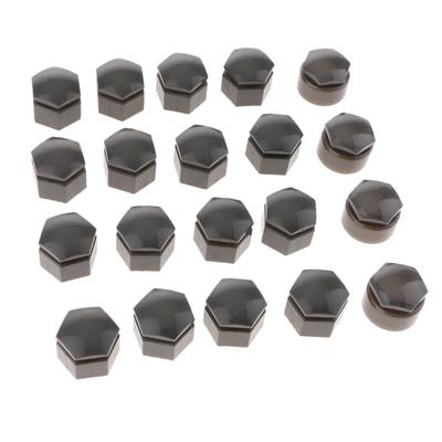20x 22mm Auto Koleso Auta Vonkajší Matica Kryt Skrutka Ráfiky Auto Náboj Skrutka Kryt Sivá
