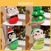 Tree Cartoon Christmas Old Man Penguin Elf Plush Toy Cute Children Gift Holiday