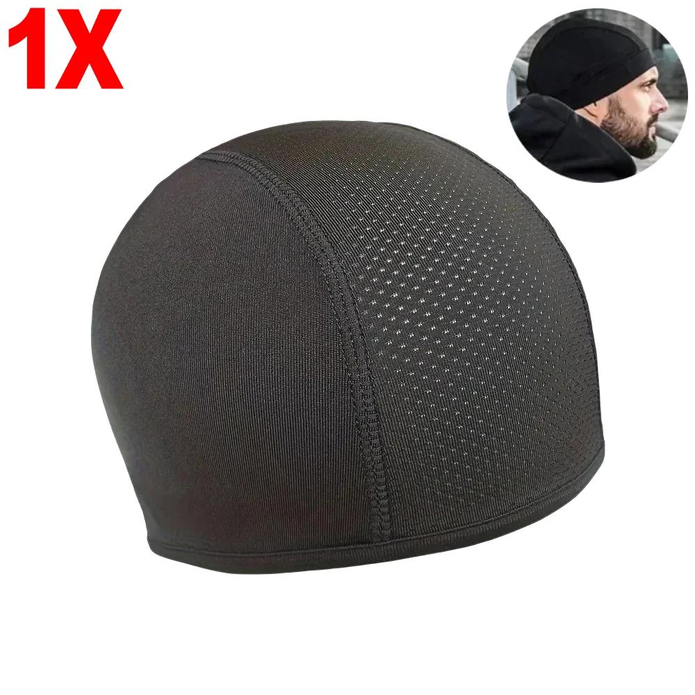 

1/3 шт. внутренняя шапка для мотоциклетного шлема, быстросохнущая дышащая шапка, гоночная шапка под шлем, шапка-бини, кепка для мотокросса