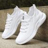 Shoes men's 2025 summer new source 2025 flying woven breathable single shoes lightweight casual shoes men's sports shoes