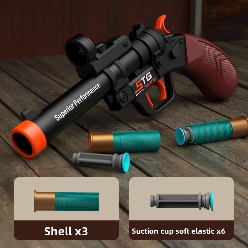 

Іграшковий пістолет, пусковий пристрій для викидання куль, дитяча іграшка, короткий пістолет, хлопчачий, маленький пістолет, ностальгічна вулична зброя, іграшка для дітей, подарунок чорний