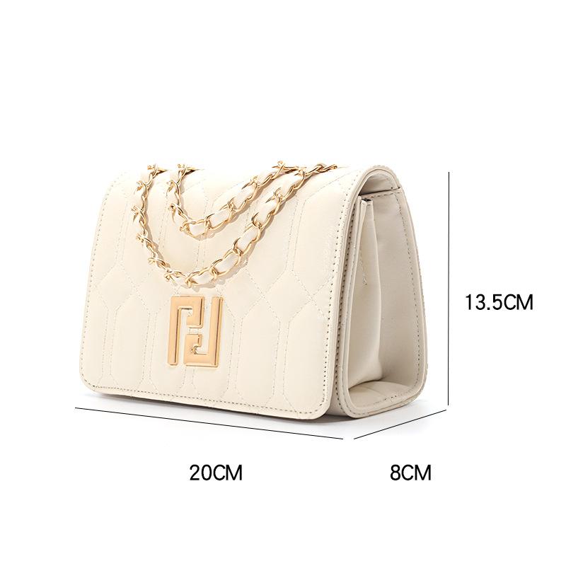 New Chain Messenger Bag Women's Shoulder Armpit Small Bag Fashion Versatile Embroidery Thread Diamond Large Capacity