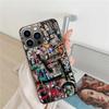 Graffiti Phone Case For Iphone 17 Air 16 15 Pro Max 14 Plus 16E Coque 13 Pro 12 Mini 11 Clear Cover Silicone Cute Shell Soft Cap