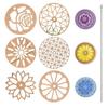 For Creative Soap Mold Tools Set Includes 6 Pcs 7cm Round Flower Templates 1 Pc Stainless Steel Rod 1 Pc Clear Storage Top Sale