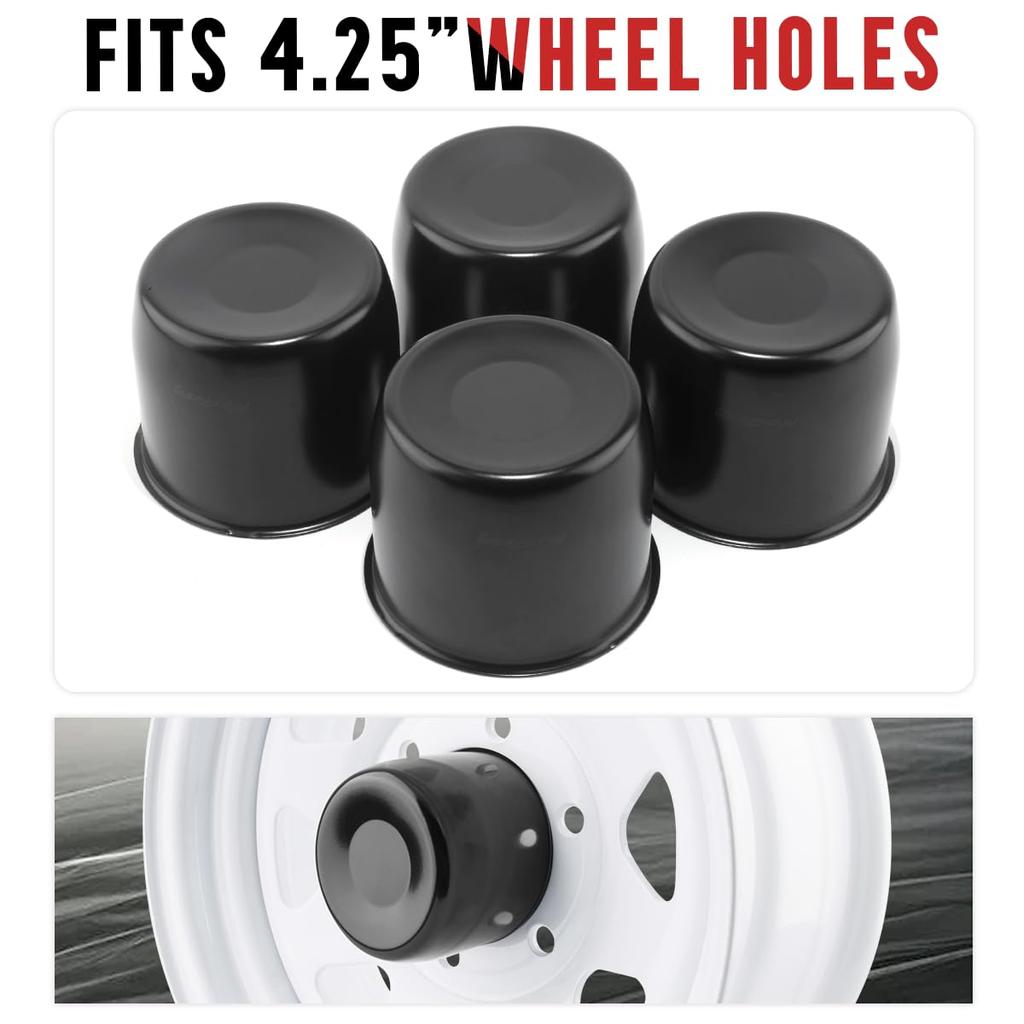4 szt. Felga Koła Przyczepy Ciężarówki Wciskana Centralna Osłona Piasty Koła Średnica 108 mm