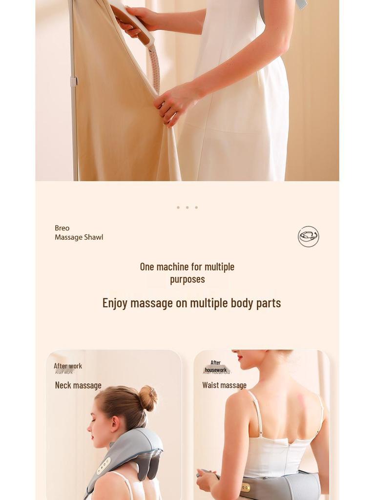 Multifunctional Trapezius & Neck Massager with Heat Therapy