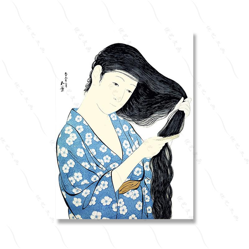 Japoneză Femeie Ukiyoe Galerie de Artă Poster Kimono Femeie Retro Baie Pânză Pictură Print Sexy Geisha Camera Decor Home Decor Vintage