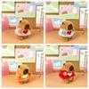 Cute Heart Sweater Capybara Plush Pendant Cartoon Plush Doll Toy Keychain Pendant Creative Backpack Decoration Accessories Gifts
