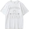 Top tees New Arrived For him summer tshirt Big size Property Of A Beagle Paw Print Retro For her Top tees Comfort Tshirt