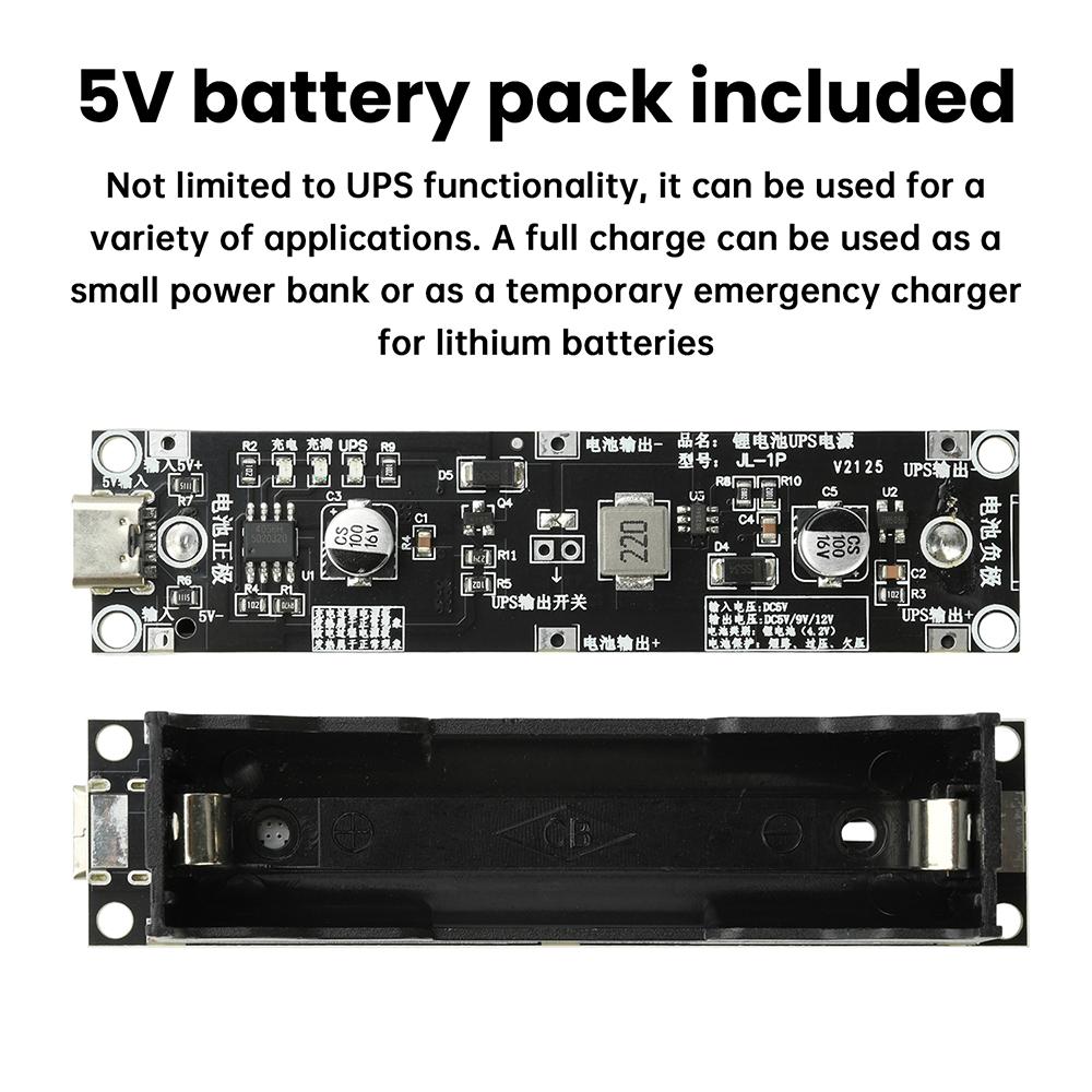 DC 5V 18650 Lithium Battery Charging And Boosting Integrated Ups Uninterruptible Power Supply Battery Board