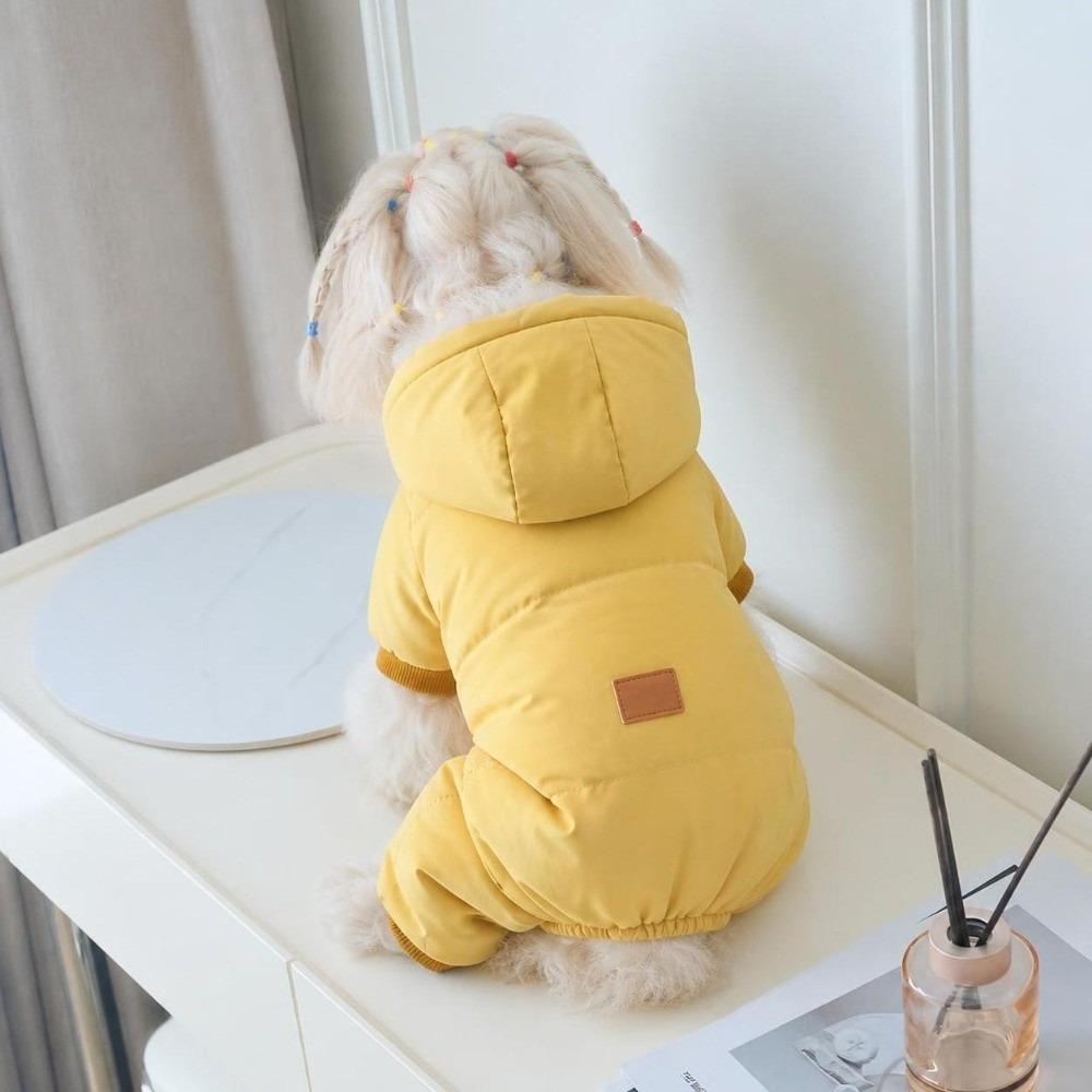 Plush Dog Hiking Jacket Windproof Dog Bodysuit Fashion Dog Vest Coat for Small Medium Dog