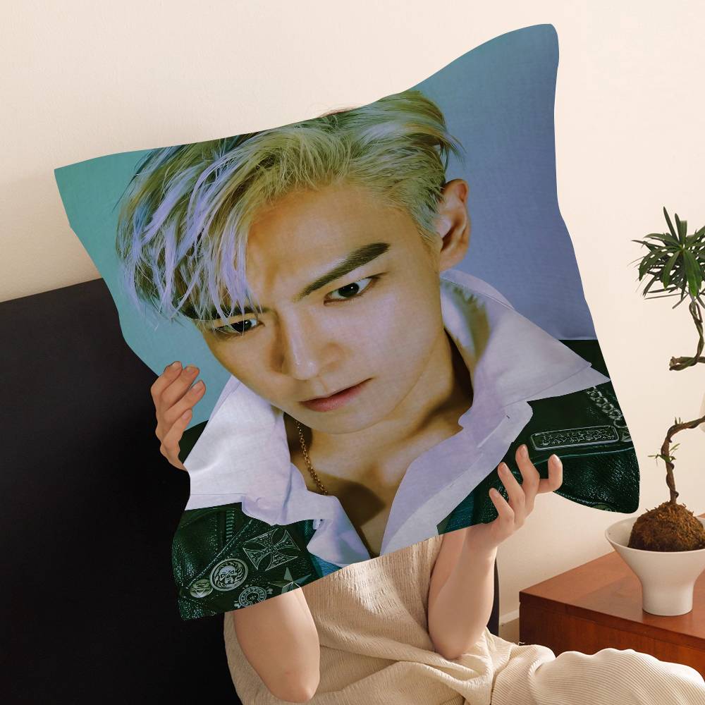 Korean Celebrity Singer T-TOP Pillow Cover Sofa Cushion Cover Home Room Decoration Children Gift