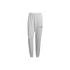Knitted Sweatpants Men's Solid Light Gray Moderate Cuffed Pants IP3927