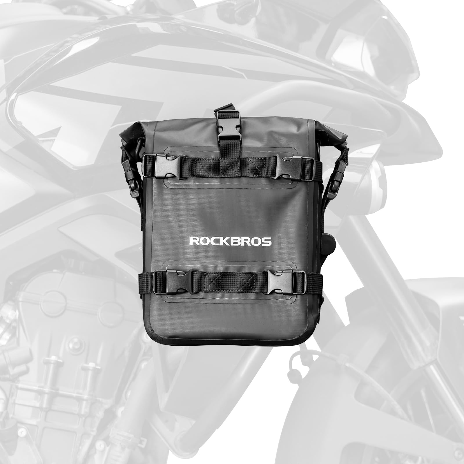 

ROCKBROS Engine Guard Motorcycle Side for and Black Bag, Bag, Waterproof, 5-7L Capacity, Stain-Resistant, Abrasion-Resistant, Multifunctional, чёрный