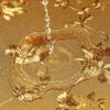 Waterproof Anti-oil Placemat PVC Dining Table Mat Golden Disc Pads Bowl Pad Coasters Table Cloth Pad Slip-resistant Pad 2/4/6pcs