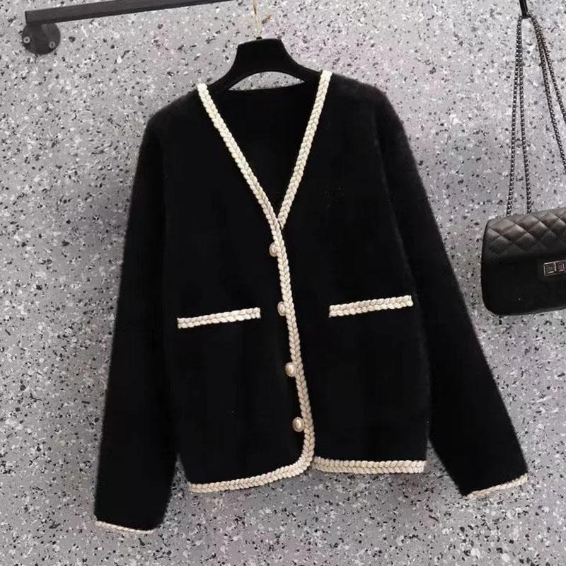 Coat for Women Cotton Spring Autumn Casual Oversizer Waterproof Fashion Kinnted Fragrant Breeze Jacket