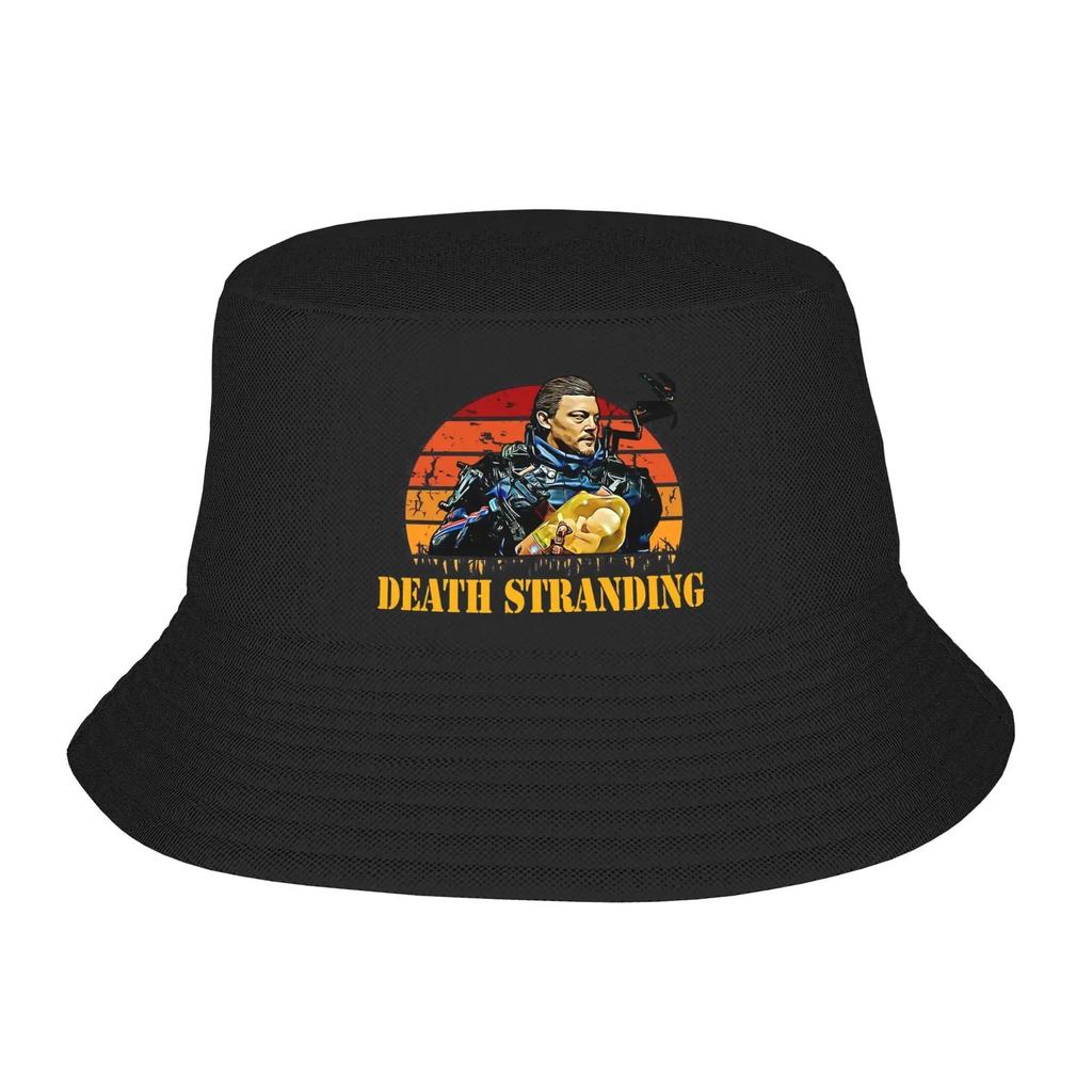 Unisex Bucket Hat Why Me Death Stranding Game Summer Beach wear Foldable Outdoor Fishing FisherUnisex Cap Boonie Gifts Idea