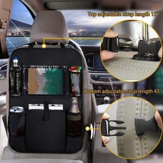 1x Universal Car Seat Rear Organizer Holder Storage Bag Accessories Multi-Pocket