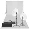 Vidaxl Photographic Studio Set With Lamps And Background