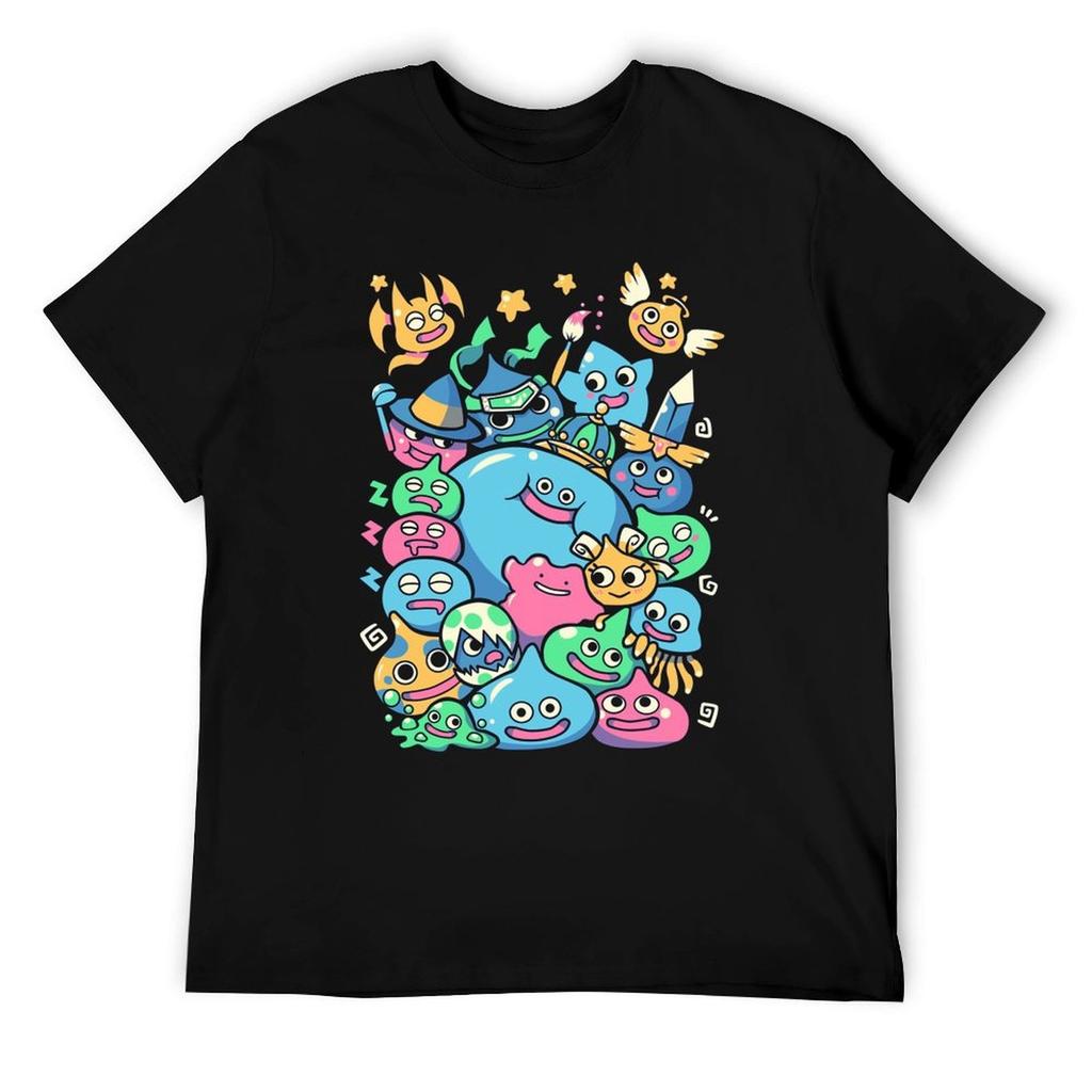 Dragon Quest Slime Party Men's T-Shirt Black