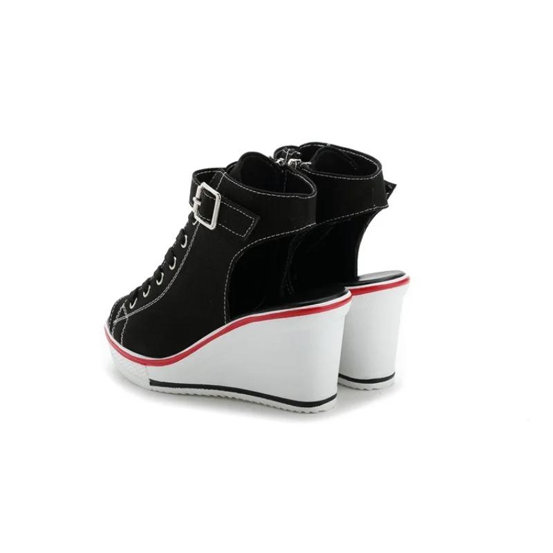Women Sandals Lady Platform Wedges Sandals Zipper Comfortable Women's Toe Casual Summer Sports Shoes Sandalias