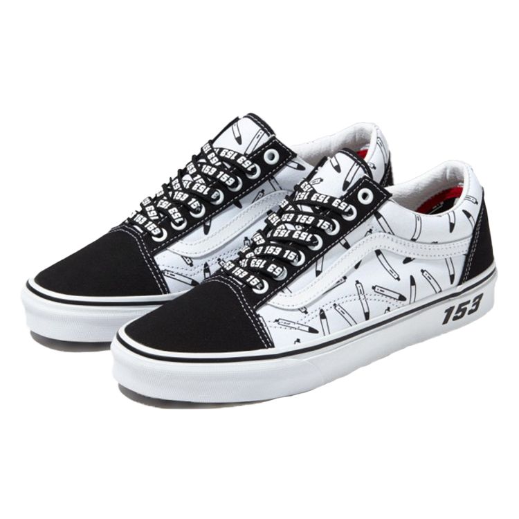 Vans Old Skool Canvas Classic Versatile Casual Low-Top Skate Shoes Unisex sneaker Black White VN0A5AO96DG