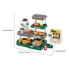 Kinder Rollenspiel Spielzeug Simulierter Hamburger Fast Food Theke Mini Set Geschenk