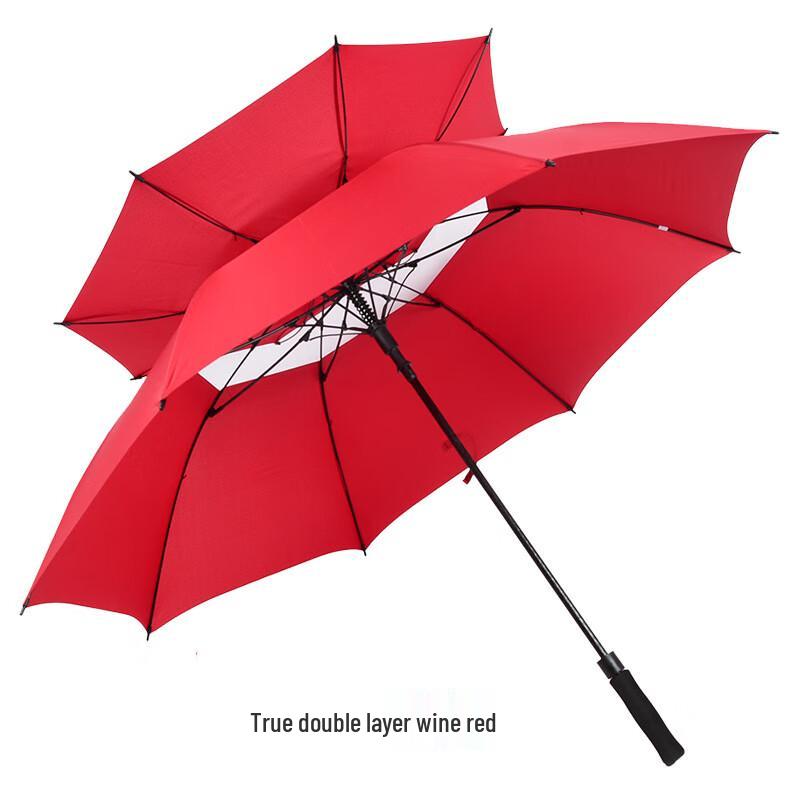 Nanqiao 30-inch Windproof Double-Layer Golf Umbrella with Long Handle 30 Inch