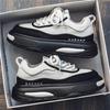 2024 Men's Low-Top Thick-Soled Height-Increasing Skateboard Shoes - Leather Sports Casual Dad Shoes