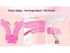 Double-Ended Female Masturbator with Yin & Anus Inserts - Dual Entry Simulated Phallus