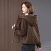 Women's Lightweight Quilted Cotton Jacket - 2024 Autumn/Winter Fashion for Middle-Aged & Elderly