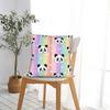 Panda Fuzzy Pandas Stuffed Animal Square Pillowcases Polyester Living Room Cushion Cover Cute Home Decoration Pillow Cover 40*40