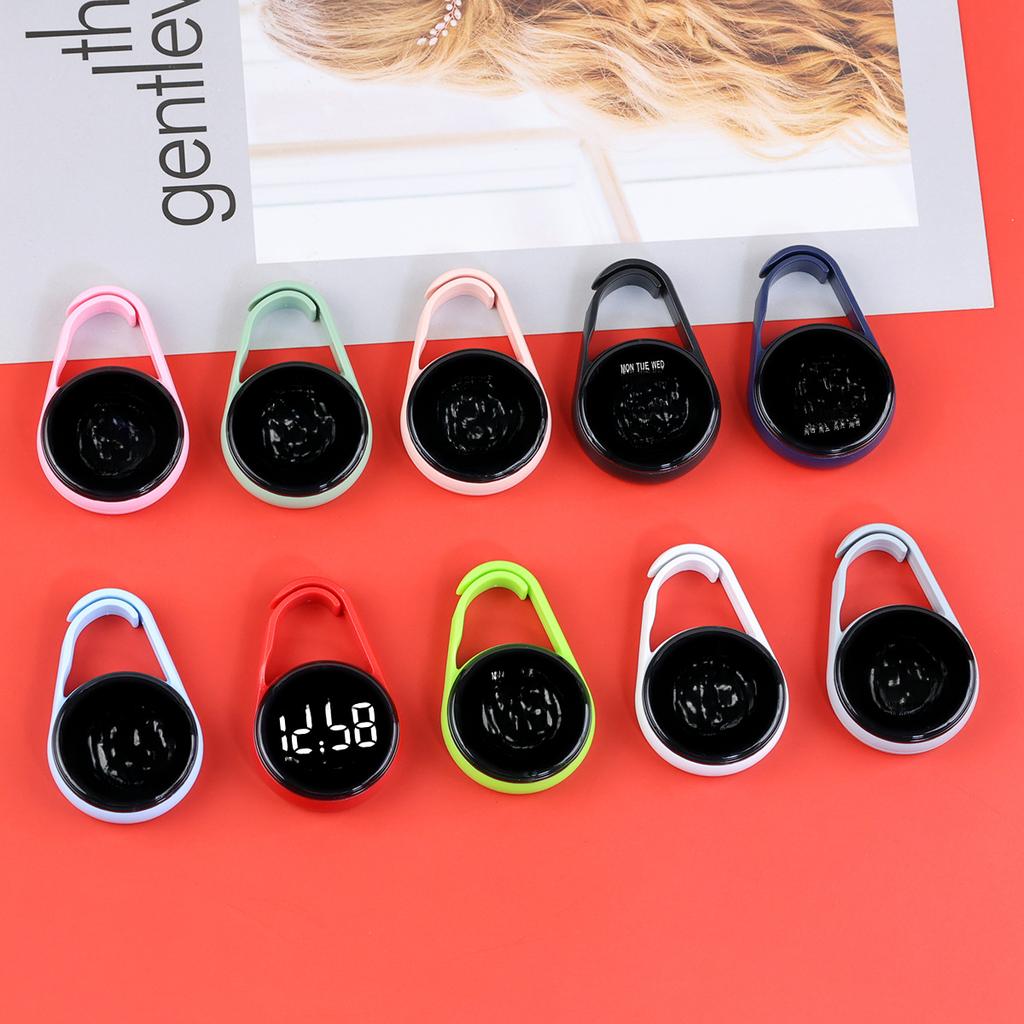 New Fashion LED Mini Electronic Watch Student Exam Special Waterproof Keychain Flashlight Strap Week Display