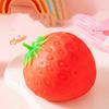 Handmade Jumbo Simulation Strawberry Squishy Toys Fruit Anti Stress Balls Slow Rising Sensory Squeeze Fidget Toy For Adults Kids