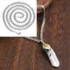 Xinqin Jewelry 925 Silver Feather Necklace Men's Trendy Brand Retro Hip Hop Couple Personalized Versatile Silver Pendant