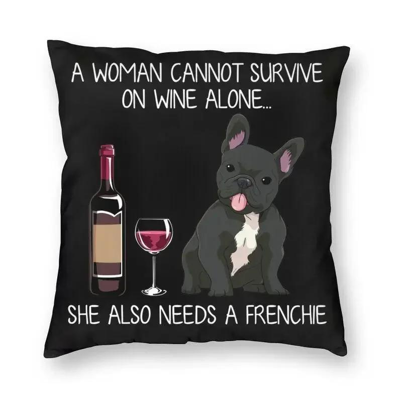 

Alaskan Malamute Wine Red Fun Dog Pillowcase Home Luxury Lovers Animal Sofa Cushion Cover Square 12x12Inch