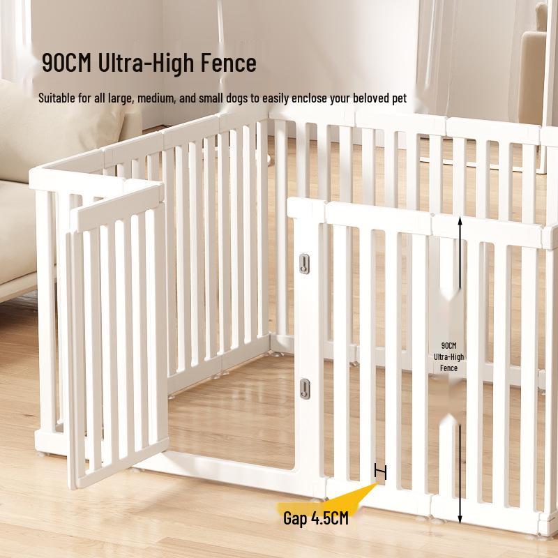 Super High 90cm Pet Fence with Large Buckle for Medium to Large Dogs - Resin Dog Cage Fence for Home Use