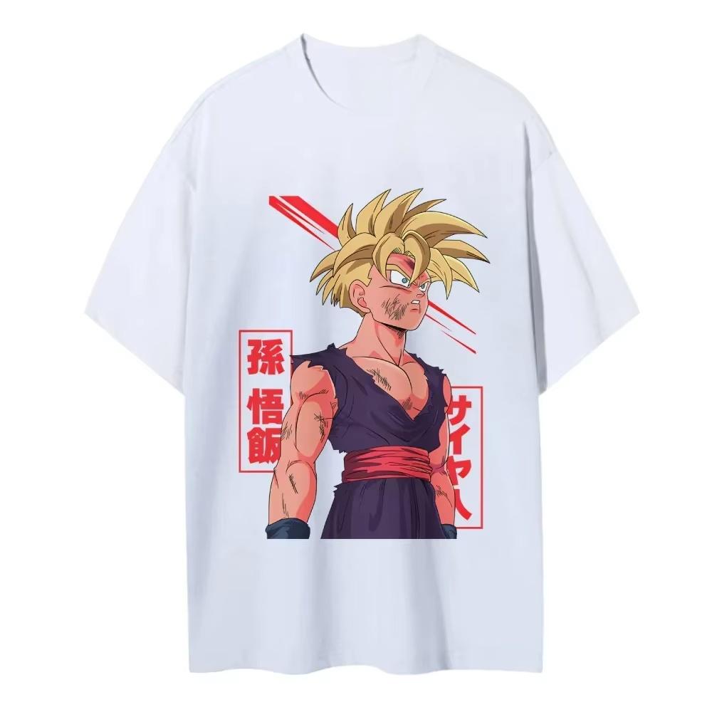 2026 Summer Anime Dragon Ball Family Outfits Goku Print One Piece Tshirts Dad Mom Kids Matching Tops Highquality Trendy Tees
