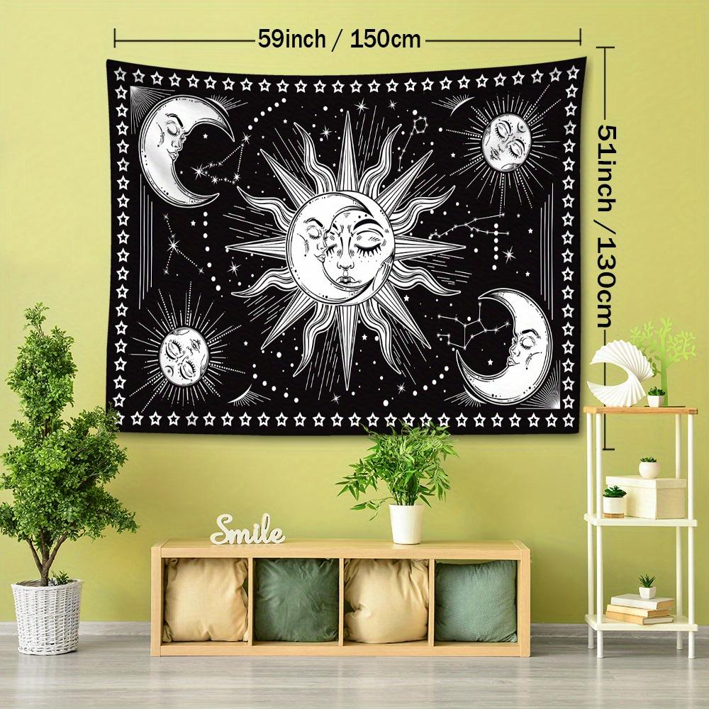 1pc Child of the Sun and Moon Tapestry Wall Hanging, Room Decor, Bedroom Decor, Living Room Background, Natural Style Backdrop Cloth, Tapestry