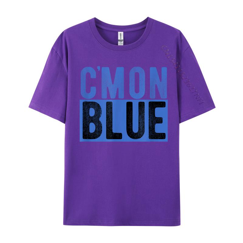 Cmon Come On Blue Umpire Baseball Fan Lover Classic Cotton Male Tops Shirts Comfortable T-Shirt Customized Tee-Shirt Fashion