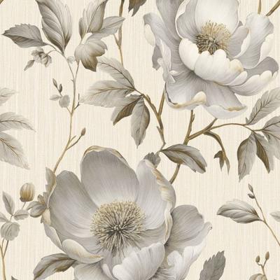 Muriva Alethia Floral Textured Wallpaper