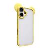 Cute 3D Animal Ears Acrylic Clear Phone Case For iPhone 17 Air 16 15 14 Plus 13 12 Pro Max Transparent Back Cover